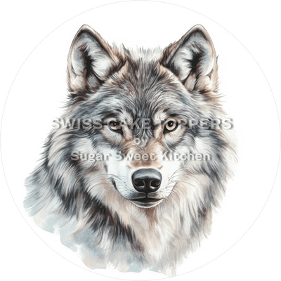 Toller Wolf-Tortenaufleger3 - personalisierbar