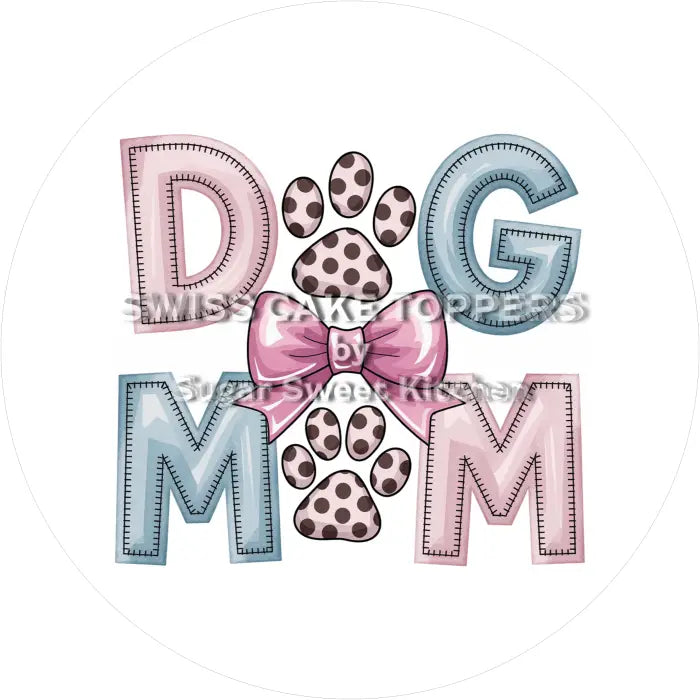 Torteanufleger Hund 01 - essbar & personalisierbar - Fondant- Torten- Cupcakeaufleger Sugar Sweet Kitchen