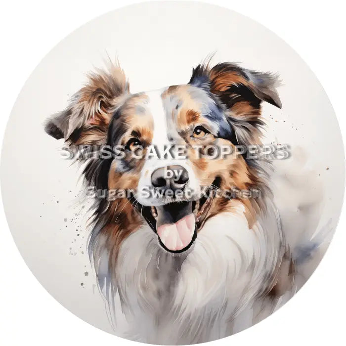 Torteanufleger Hund 09 - essbar & personalisierbar - Fondant- Torten- Cupcakeaufleger Sugar Sweet Kitchen