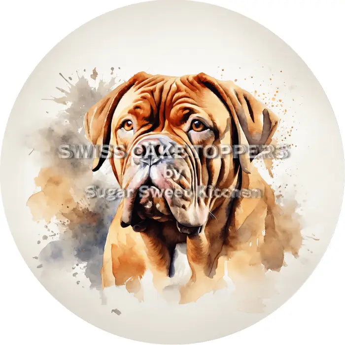 Torteanufleger Hund 14 - essbar & personalisierbar - Fondant- Torten- Cupcakeaufleger Sugar Sweet Kitchen