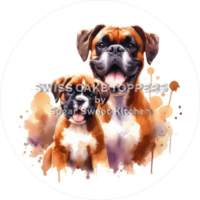 Torteanufleger Hund 18 - essbar & personalisierbar - Fondant- Torten- Cupcakeaufleger Sugar Sweet Kitchen