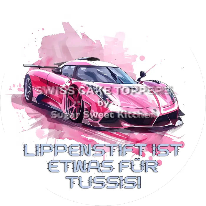 Tortenaufleger Auto 12 - essbar & personalisierbar - Fondant- Torten- Cupcakeaufleger Sugar Sweet Kitchen
