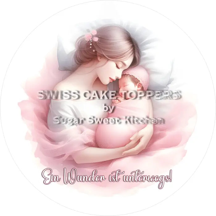 Tortenaufleger Baby News 01 - essbar & personalisierbar - Fondant- Torten- Cupcakeaufleger Sugar Sweet Kitchen