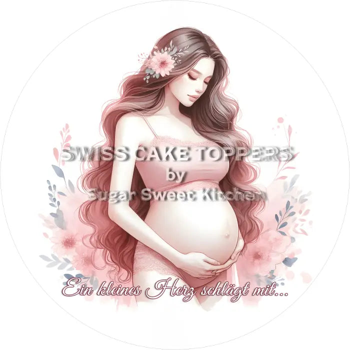 Tortenaufleger Baby News 02 - essbar & personalisierbar - Fondant- Torten- Cupcakeaufleger Sugar Sweet Kitchen