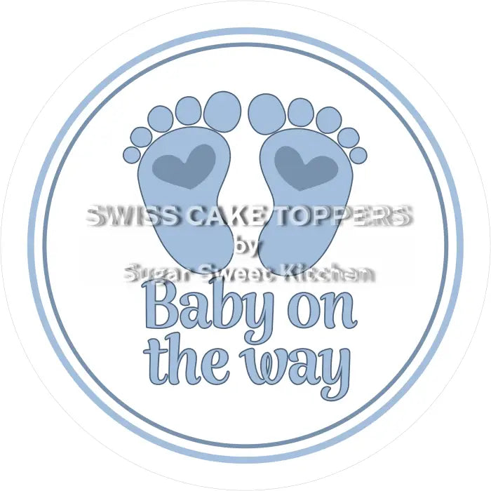 Tortenaufleger Baby News 07 - essbar & personalisierbar - Fondant- Torten- Cupcakeaufleger Sugar Sweet Kitchen
