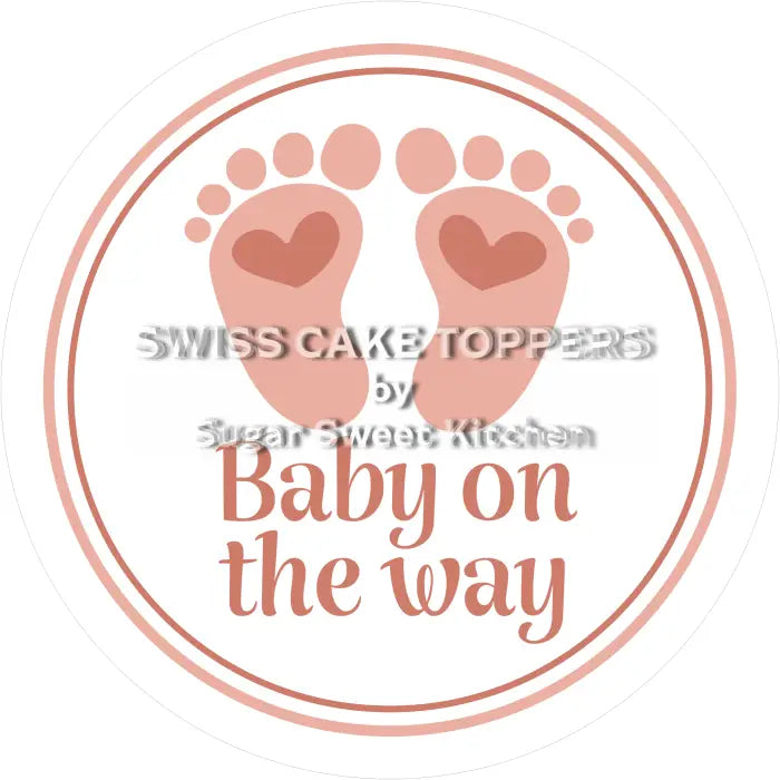 Tortenaufleger Baby News 08 - essbar & personalisierbar - Fondant- Torten- Cupcakeaufleger Sugar Sweet Kitchen