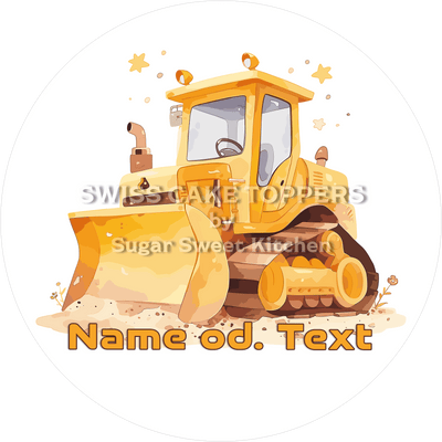 Tortenaufleger Bagger1- personalisiert