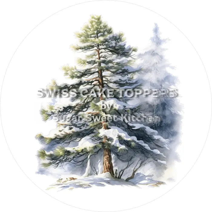 Tortenaufleger Baum Natur 01 - essbar & personalisierbar - Fondant- Torten- Cupcakeaufleger Sugar Sweet Kitchen