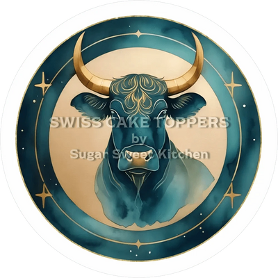 Tortenaufleger-Chinesisches Sternzeichen Büffel9 - personalisierbar