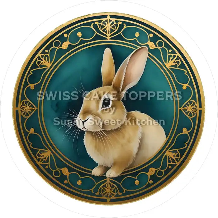 Tortenaufleger-Chinesisches Sternzeichen Hase8 - personalisierbar - Fondant- Torten- & Cupcakeaufleger Sugar Sweet