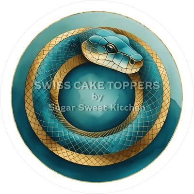 Tortenaufleger-Chinesisches Sternzeichen Schlange3 - personalisierbar