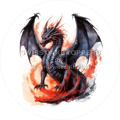 Tortenaufleger Drache 07 - essbar & personalisierbar