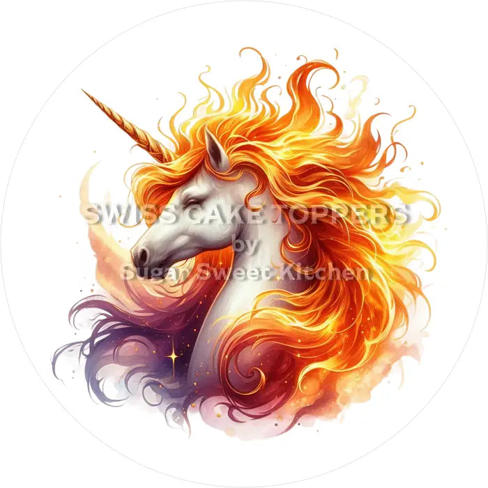 Tortenaufleger Einhorn 12 - essbar & personalisierbar - Fondant- Torten- Cupcakeaufleger Sugar Sweet Kitchen