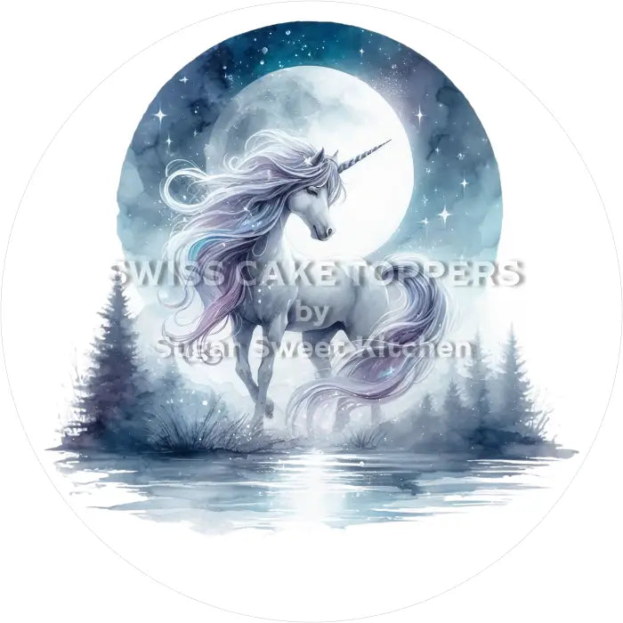 Tortenaufleger Einhorn 14 - essbar & personalisierbar - Fondant- Torten- Cupcakeaufleger Sugar Sweet Kitchen