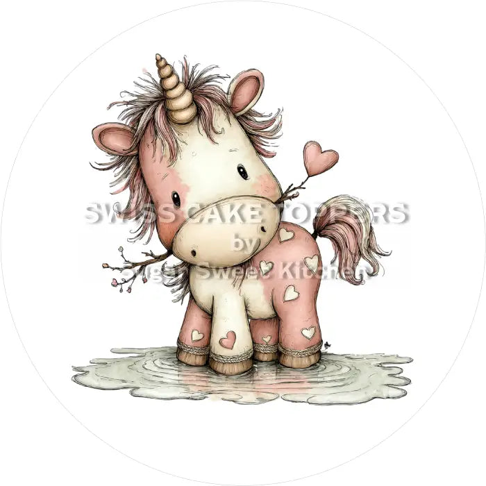 Tortenaufleger Einhorn 20 - essbar & personalisierbar - Fondant- Torten- Cupcakeaufleger Sugar Sweet Kitchen