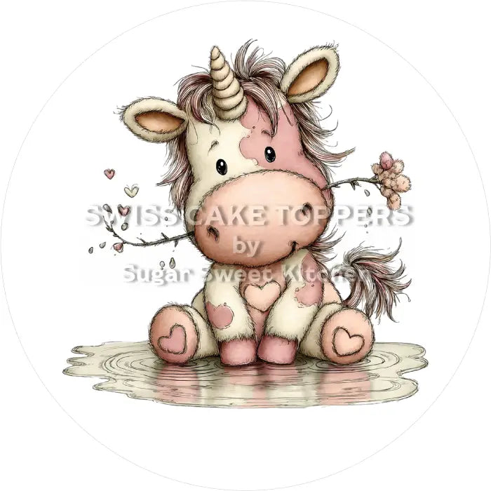 Tortenaufleger Einhorn 21 - essbar & personalisierbar - Fondant- Torten- Cupcakeaufleger Sugar Sweet Kitchen