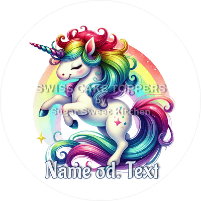 Tortenaufleger Einhorn2 - personalisiert