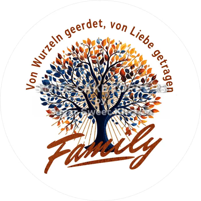 Tortenaufleger Familie 01 - essbar & personalisierbar - Fondant- Torten- Cupcakeaufleger Sugar Sweet Kitchen