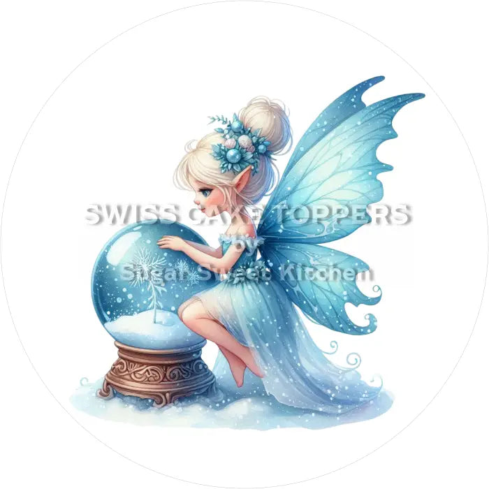Tortenaufleger Fee 06 - essbar & personalisierbar - Fondant- Torten- Cupcakeaufleger Sugar Sweet Kitchen
