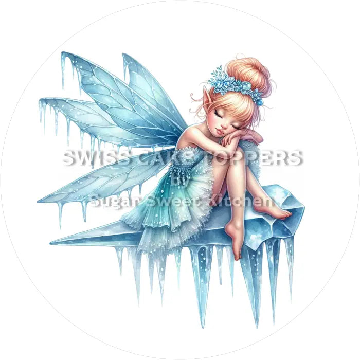 Tortenaufleger Fee 07 - essbar & personalisierbar - Fondant- Torten- Cupcakeaufleger Sugar Sweet Kitchen