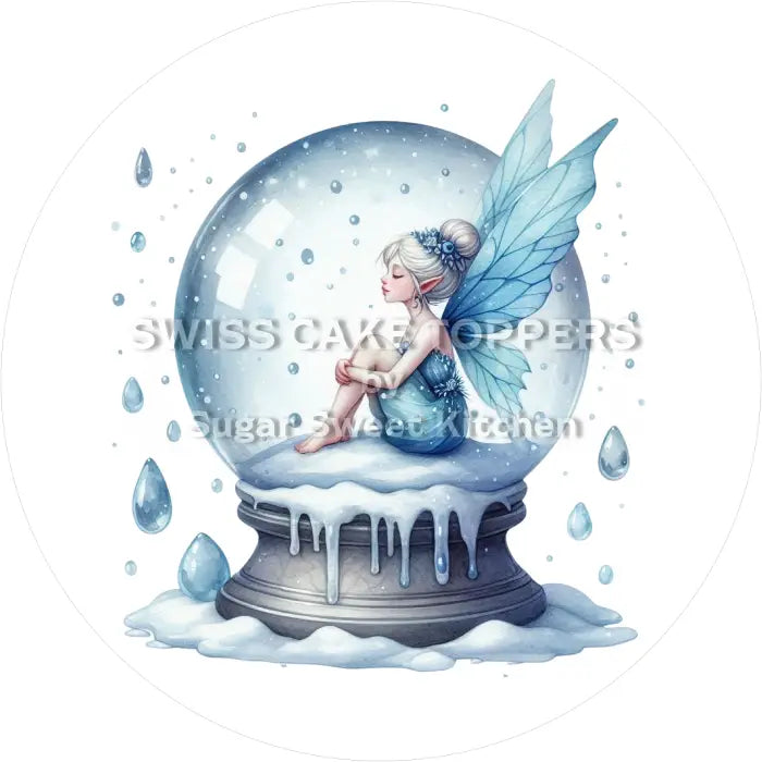 Tortenaufleger Fee 08 - essbar & personalisierbar - Fondant- Torten- Cupcakeaufleger Sugar Sweet Kitchen