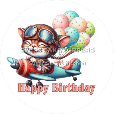 Tortenaufleger Flugzeug1 - personalisierbar