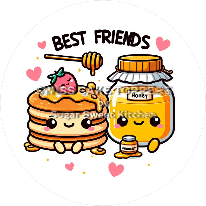 Tortenaufleger Freunde 10 - essbar & personalisierbar - Fondant- Torten- Cupcakeaufleger Sugar Sweet Kitchen