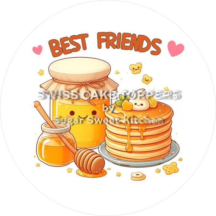 Tortenaufleger Freunde 12 - essbar & personalisierbar - Fondant- Torten- Cupcakeaufleger Sugar Sweet Kitchen