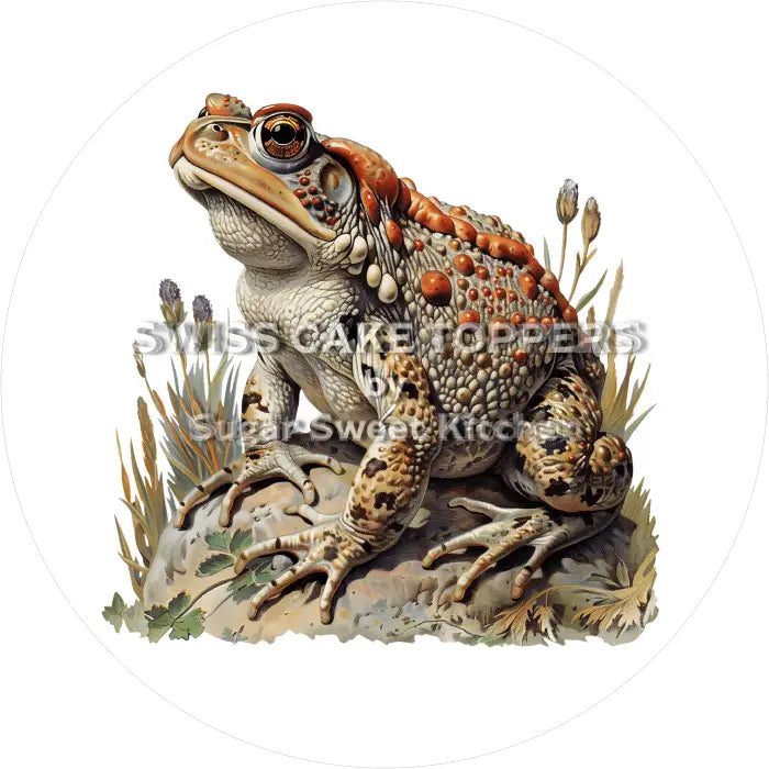 Tortenaufleger Frosch 02 - essbar & personalisierbar - Fondant- Torten- Cupcakeaufleger Sugar Sweet Kitchen