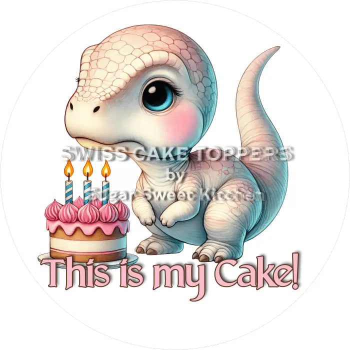 Tortenaufleger Geburtstag Dino 11 - essbar & personalisierbar - Fondant- Torten- Cupcakeaufleger Sugar Sweet Kitchen