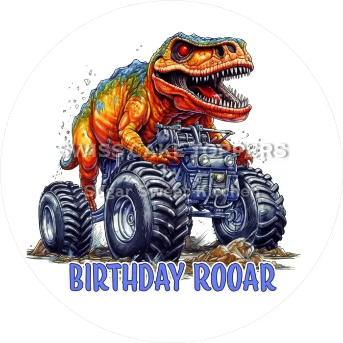 Tortenaufleger Geburtstag Dino 15 - essbar & personalisierbar - Fondant- Torten- Cupcakeaufleger Sugar Sweet Kitchen