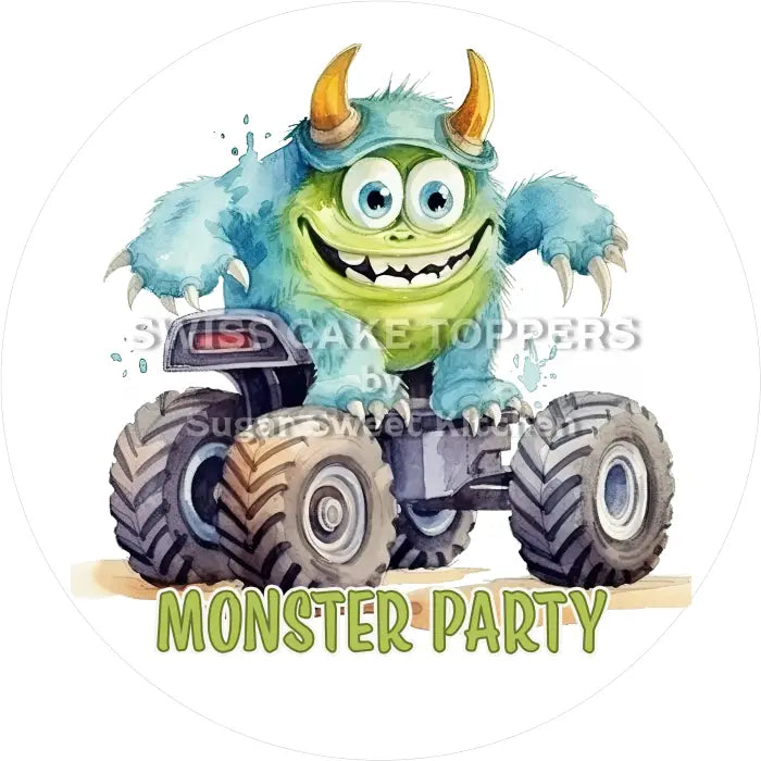 Tortenaufleger Geburtstag Monster 15 - essbar & personalisierbar - Fondant- Torten- Cupcakeaufleger Sugar Sweet Kitchen