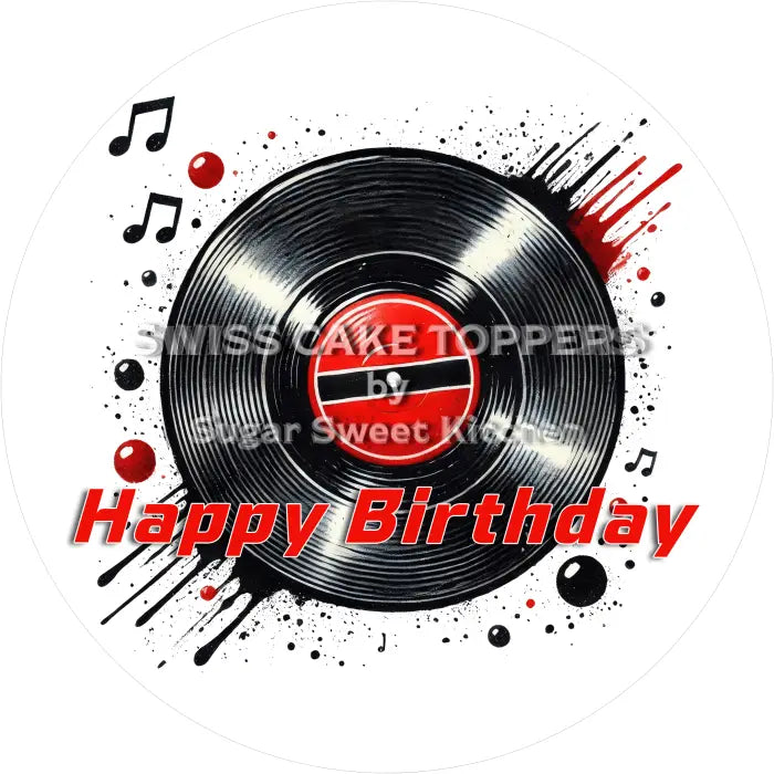 Tortenaufleger Geburtstag Musik 11 - essbar & personalisierbar - Fondant- Torten- Cupcakeaufleger Sugar Sweet Kitchen