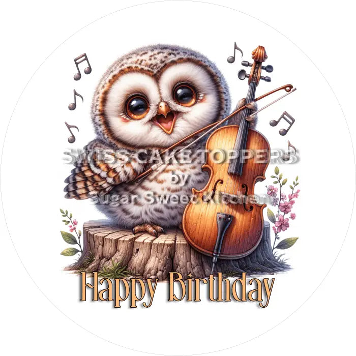 Tortenaufleger Geburtstag Musik 19 - essbar & personalisierbar - Fondant- Torten- Cupcakeaufleger Sugar Sweet Kitchen