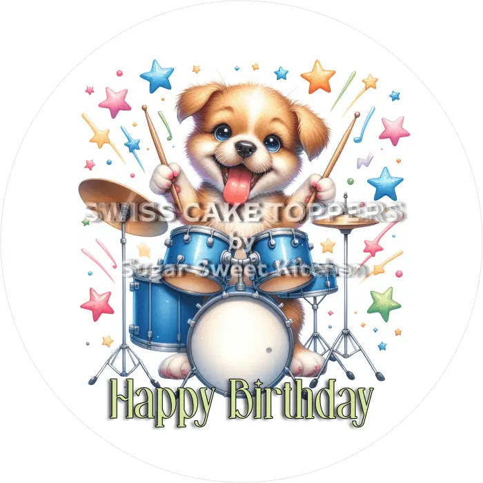 Tortenaufleger Geburtstag Musik 25 - essbar & personalisierbar - Fondant- Torten- Cupcakeaufleger Sugar Sweet Kitchen