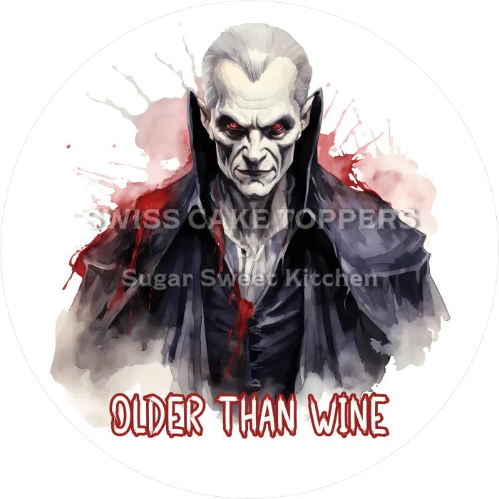 Tortenaufleger Geburtstag Vampire 12 - essbar & personalisierbar - Fondant- Torten- Cupcakeaufleger Sugar Sweet Kitchen