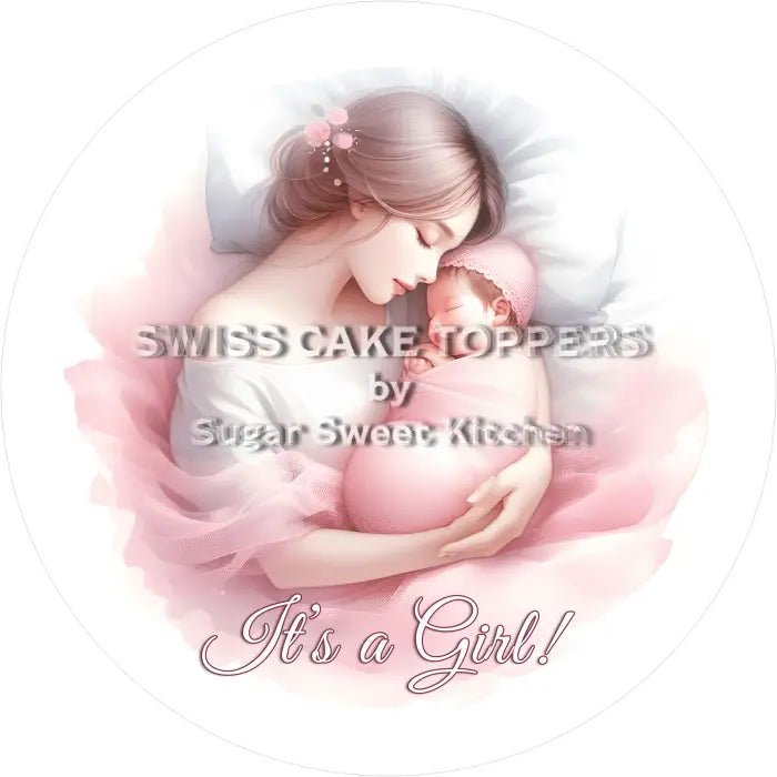 Tortenaufleger Gender Reveal 01 - essbar & personalisierbar - Fondant- Torten- Cupcakeaufleger Sugar Sweet Kitchen