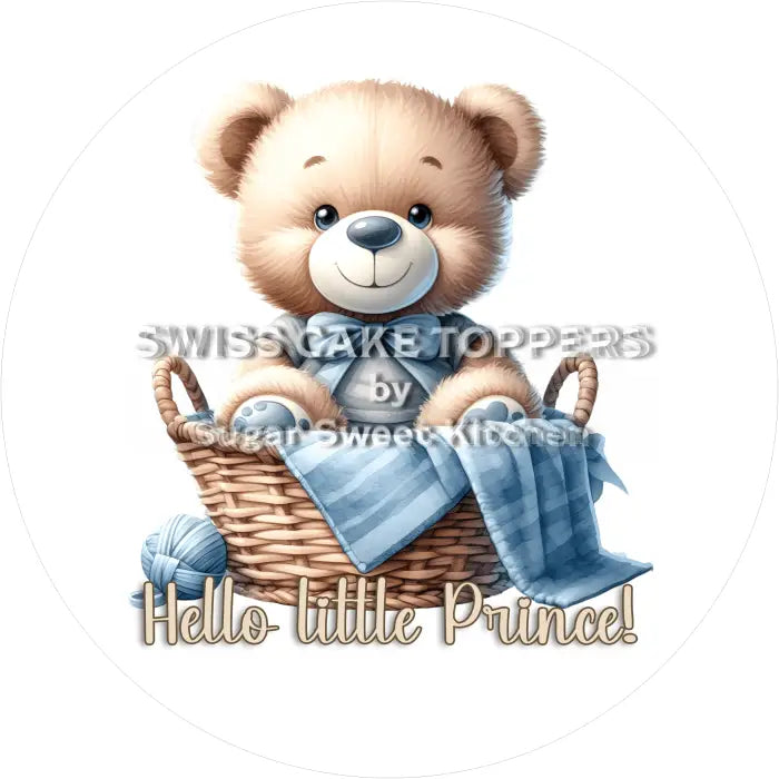Tortenaufleger Gender Reveal Boy 08 - essbar & personalisierbar - Fondant- Torten- Cupcakeaufleger Sugar Sweet Kitchen