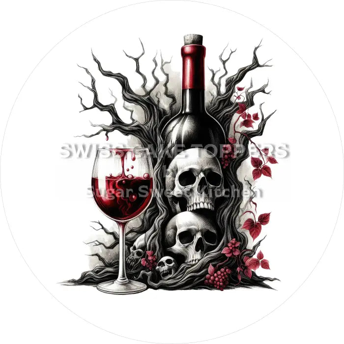 Tortenaufleger Gothic 10 - essbar & personalisierbar - Fondant- Torten- Cupcakeaufleger Sugar Sweet Kitchen