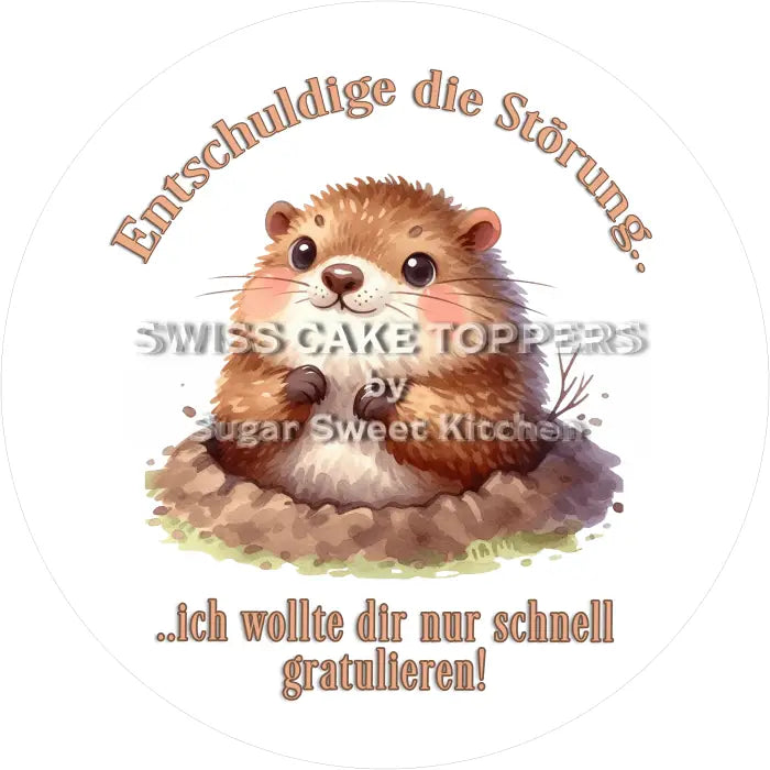 Tortenaufleger Gratulation 08 - essbar & personalisierbar - Fondant- Torten- Cupcakeaufleger Sugar Sweet Kitchen