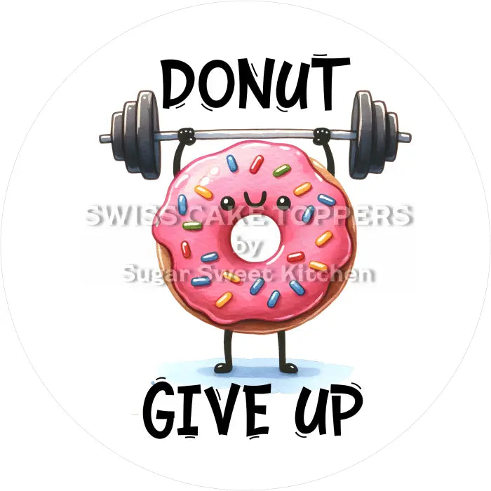 Tortenaufleger Gym Fun 01 - essbar & personalisierbar - Fondant- Torten- Cupcakeaufleger Sugar Sweet Kitchen