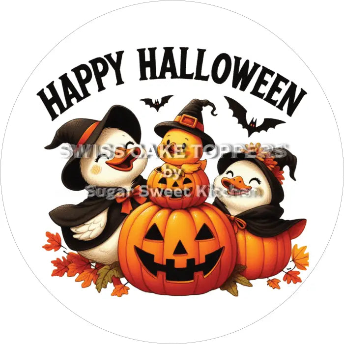 Tortenaufleger Halloween 02 - essbar & personalisierbar - Fondant- Torten- Cupcakeaufleger Sugar Sweet Kitchen