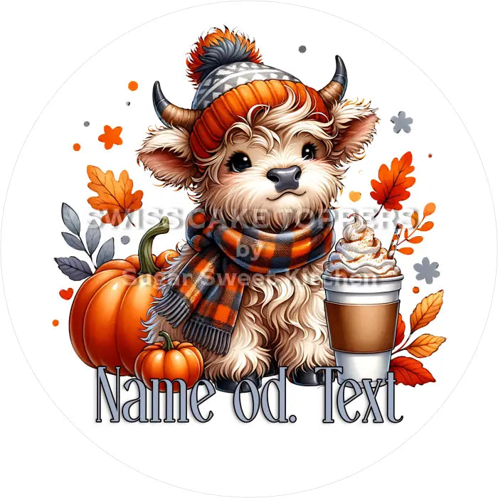 Tortenaufleger Herbst 06 - mit Name/Text - Fondant- Torten- & Cupcakeaufleger Sugar Sweet Kitchen