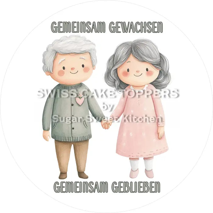 Tortenaufleger zum Hochzeitstag 22 - essbar & personalisierbar - Fondant- Torten- Cupcakeaufleger Sugar Sweet Kitchen