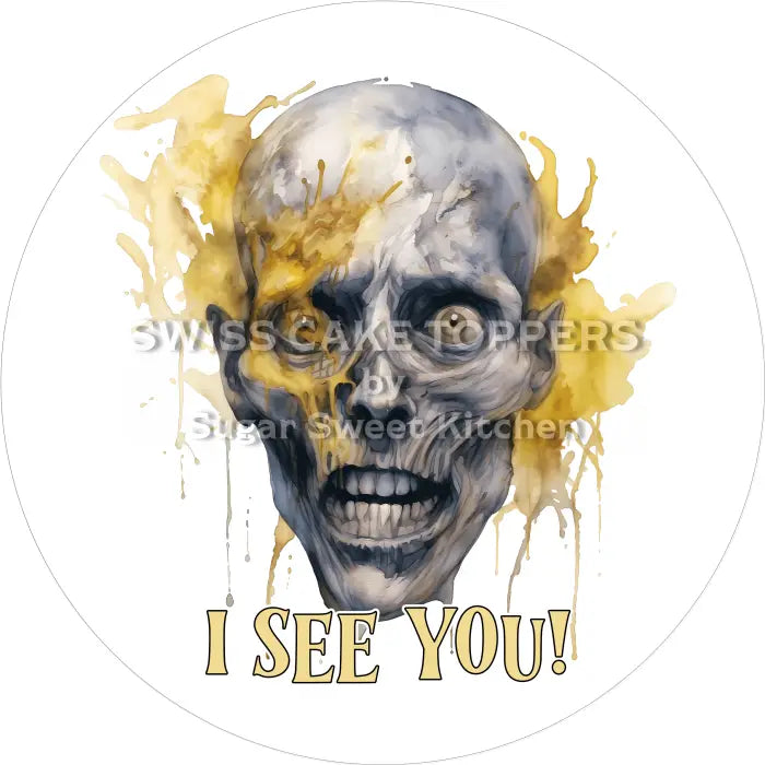 Tortenaufleger Horror 02 - essbar & personalisierbar - Fondant- Torten- Cupcakeaufleger Sugar Sweet Kitchen
