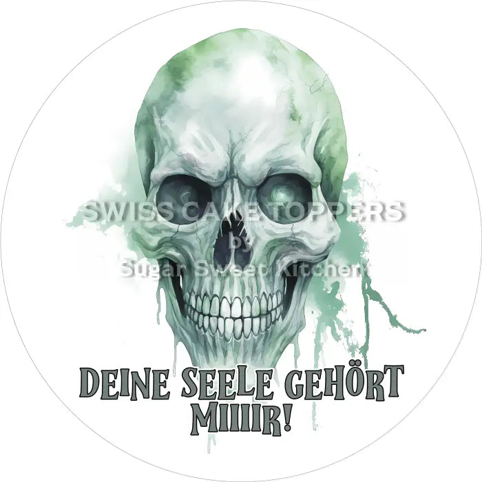 Tortenaufleger Horror 08 - essbar & personalisierbar - Fondant- Torten- Cupcakeaufleger Sugar Sweet Kitchen