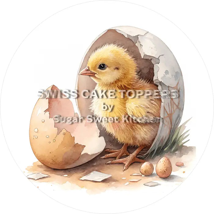Tortenaufleger Huhn 03 - essbar & personalisierbar - Fondant- Torten- Cupcakeaufleger Sugar Sweet Kitchen