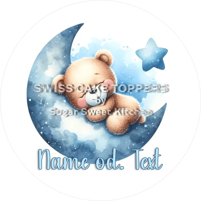 Tortenaufleger it’s a Boy mit Name 07 - essbar & personalisierbar - Fondant- Torten- Cupcakeaufleger Sugar Sweet Kitchen