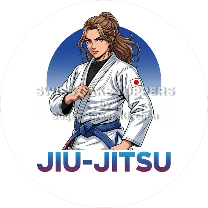 Tortenaufleger Jiu-Jitsu 06 - essbar & personalisierbar - Fondant- Torten- Cupcakeaufleger Sugar Sweet Kitchen