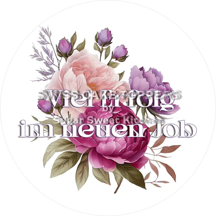 Tortenaufleger Jobwechsel 09 - essbar & personalisierbar - Fondant- Torten- Cupcakeaufleger Sugar Sweet Kitchen